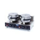 Aparat de copt vafe dublu - pentru cornete de inghetata, dimensiune vafe ø210 x H3 mm Aparatul pentru vafe este un
