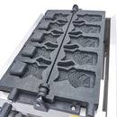 Aparat de copt vafe rotativ - 5 Taiyaki forma peste - dimensiuni vafe L12 x A7 x H3cm Cand coci vafe cu acest