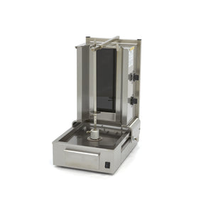Aparat pentru shaorma si kebab, 2 arzatoare, lungime ax 43.8 cm - 20kg carne, electric