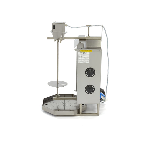 Aparat pentru shaorma si kebab, 2 arzatoare, lungime ax 43.8 cm - 20kg carne, electric