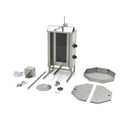Aparat pentru shaorma si kebab, 2 arzatoare, lungime ax 43.8 cm - 20kg carne, electric
