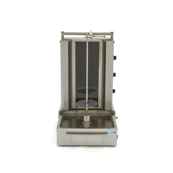 Aparat pentru shaorma si kebab, 3 arzatoare, lungime ax 57 cm - 40kg carne, electric Un gratar de kebab de