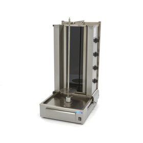 Aparat pentru shaorma si kebab, 4 arzatoare, lungime ax 73 cm - 70kg carne, electric Este un delicious doner kebab