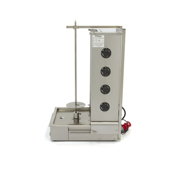 Aparat pentru shaorma si kebab, 4 arzatoare, lungime ax 73 cm - 70kg carne, electric Este un delicious doner kebab
