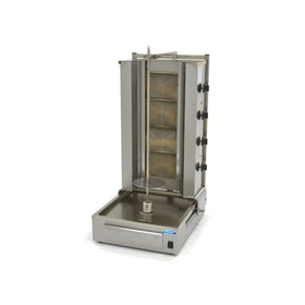 Aparat pentru shaorma si kebab, 4 arzatoare, lungime ax 73 cm - 70kg carne, gaz