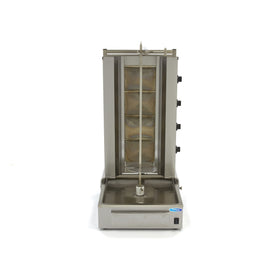 Aparat pentru shaorma si kebab, 4 arzatoare, lungime ax 73 cm - 70kg carne, gaz