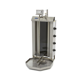 Aparat pentru shaorma si kebab, 4 arzatoare, lungime ax 77 cm - 50kg carne, electric
