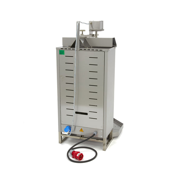 Aparat pentru shaorma si kebab, 4 arzatoare, lungime ax 77 cm - 50kg carne, electric