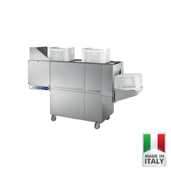 Masina de spalat cosuri si ladite (rack washer) profesionala ATA ALC 100, tunel cu avans automat, Made in Italy - ATA Italia