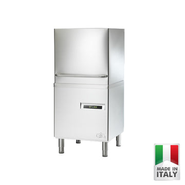 Masina de spalat vase cu capota (hood) profesionala ATA AT 1401, cos 500x500 mm, Made in Italy - ATA Italia