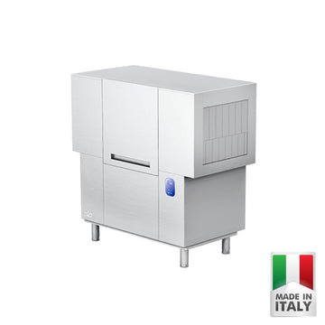 Masina de spalat vase cu avans automat cosuri (tunel) ATA ATR 1800, cos 500x500 mm, pana la ~100 cosuri/ora, Made in Italy - ATA Italia