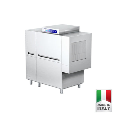 Masina de spalat vase cu avans automat cosuri (tunel) ATA ATR 2700, cos 500x500 mm, pana la ~150 cosuri/ora, Made in Italy - ATA Italia