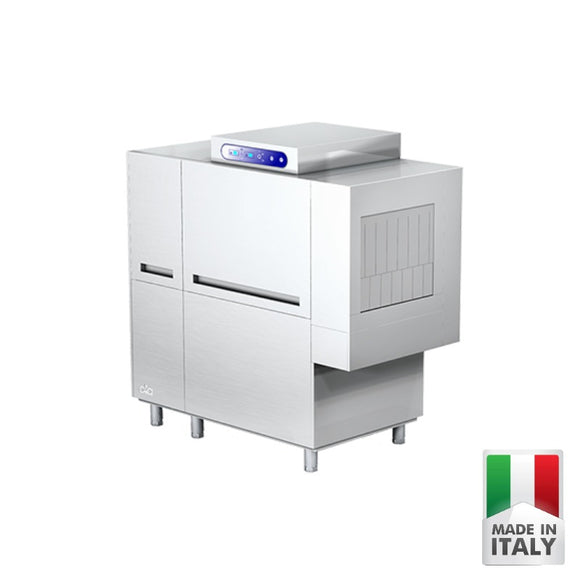 Masina de spalat vase cu avans automat cosuri (tunel) ATA ATR 2700, cos 500x500 mm, pana la ~150 cosuri/ora, Made in Italy - ATA Italia