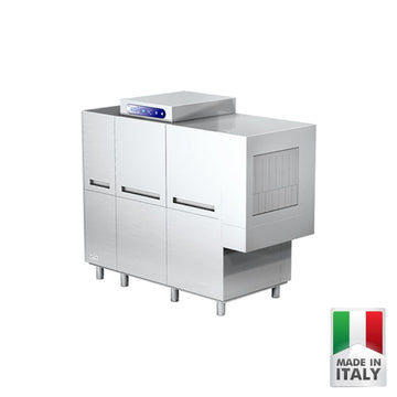 Masina de spalat vase cu avans automat cosuri (tunel) ATA ATR 3200, cos 500x500 mm, pana la ~180 cosuri/ora, Made in Italy - ATA Italia