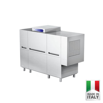 Masina de spalat vase cu avans automat cosuri (tunel) ATA ATR 3800, cos 500x500 mm, pana la ~210 cosuri/ora, Made in Italy - ATA Italia