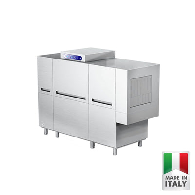 Masina de spalat vase cu avans automat cosuri (tunel) ATA ATR 3800, cos 500x500 mm, pana la ~210 cosuri/ora, Made in Italy - ATA Italia