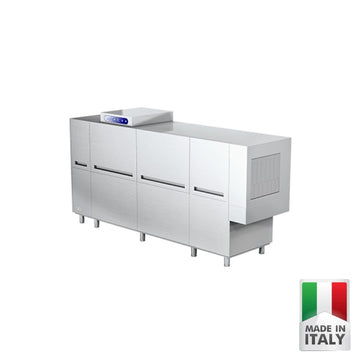 Masina de spalat vase cu avans automat cosuri (tunel) ATA ATR 4900, cos 500x500 mm, pana la ~270 cosuri/ora, Made in Italy - ATA Italia