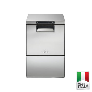 Masina de spalat pahare profesionala ATA B 21 D, cos 400x400 mm, cosuri/ora 30, cu pompa de evacuare, Made in Italy - ATA Italia