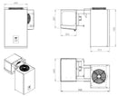 Agregat monobloc refrigerare pentru camera frigorifica, 6,6–9m³,  -2/ +8 °C-2