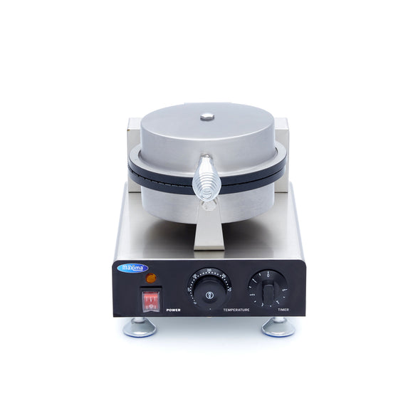 Aparat de copt vafe, pentru cornet de inghetata, dimensiune vafe ø210 x H3 mm Acest aparat pentru vafe tip
