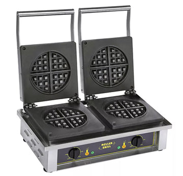 Aparat de copt vafe - model cu doua matrite rotunde Ø185mm, putere 3,2kW, alimentare 230V Aparat de copt vafe model