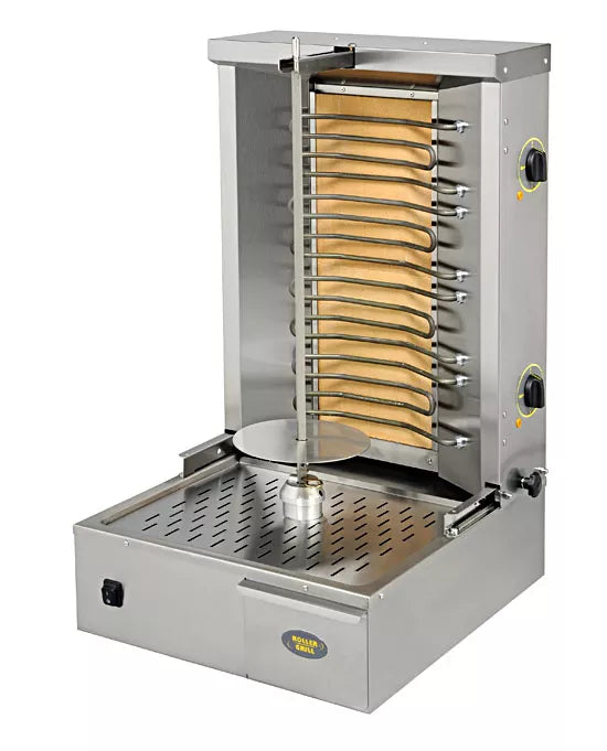 Aparat shaorma electric, Capacitate 25 kg, Ax principal 600 mm, Putere 5,8 kW