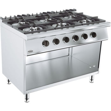 Aragaz 6 focuri, 39 kW Latime mm 1200 Adancime mm