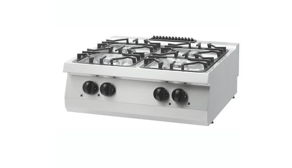 Aragaz de banc cu 4 arzatoare, 70cm, 30kW