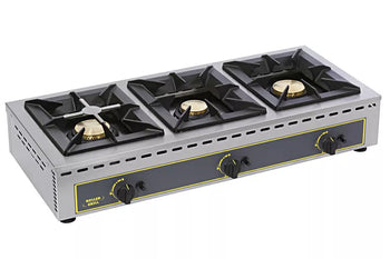 Arzator cu gaz - 3 arzatoare de 7 kw fiecare, putere totala 21 kw, dimensiuni 1005x510x195mm Arzatorul cu gaz 3 arzatoare