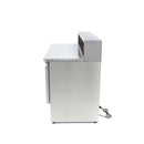 Banc refrigerat preprare pizza cu blat granit, 0C 10C, cu 3 usi, vitrina de ingrediante cu capac inox pentru 8 cuve GN 16