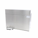 Banc refrigerat preprare pizza cu blat granit, 0C 10C, cu 3 usi, vitrina de ingrediante cu capac inox pentru 8 cuve GN 16
