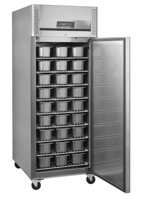 BF850I-SS304, 737 l, -24 la -18 C, 1 ușă solidă cu închidere automată, Ventilat, LED, 700 W, D