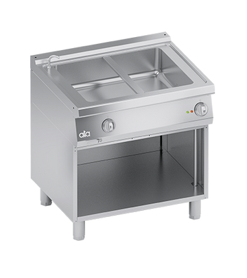 Bain marie electric cu 1 cuva GN 21, baza deschisa, 2 kW
