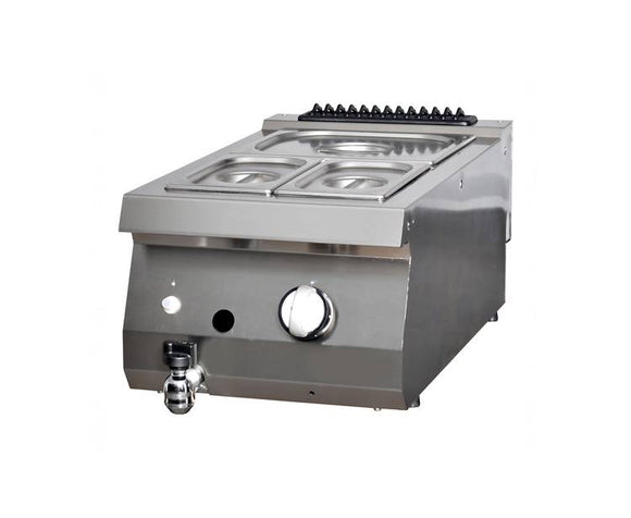 Bain Marie pe gaz, 70cm, 2kW Lucrezi cu ingrediente care nu