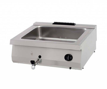Bain Marie pe gaz, dublu, 70cm, 4kW Lucrezi cu ingrediente care nu