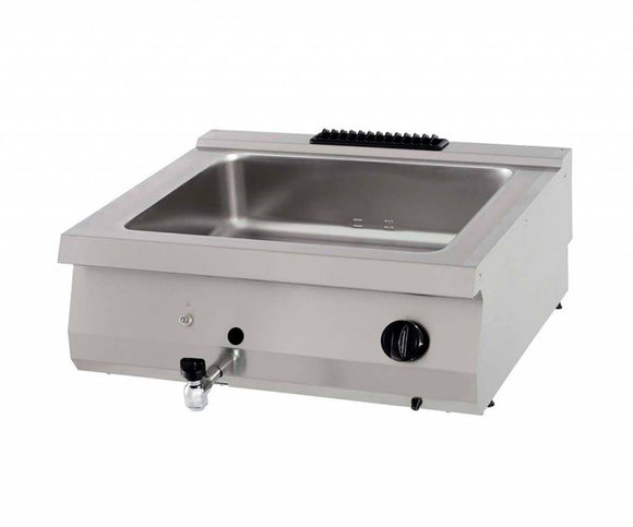 Bain Marie pe gaz, dublu, 70cm, 4kW Lucrezi cu ingrediente care nu