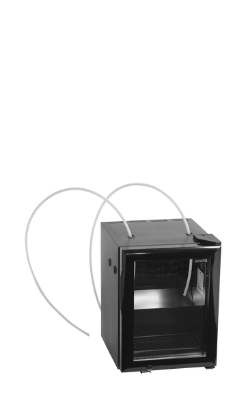 Racitor lapte pentru cafea negru BC20MC, 20 l, +2/+10C Tefcold – racitor compact pentru lapte, optimizat pentru masini de cafea profesionale