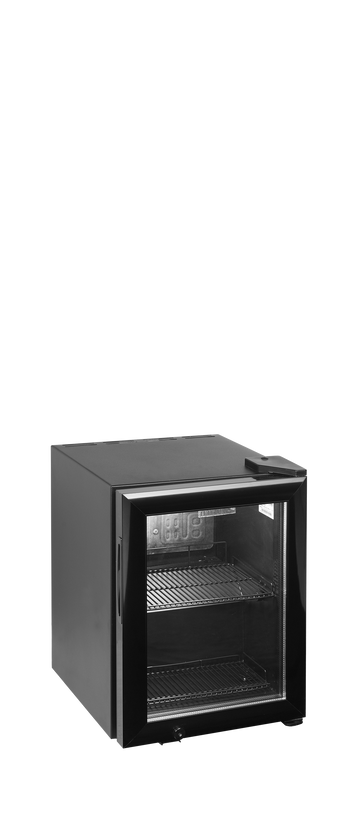 Racitor bauturi mic negru BC20S, 20 l, +2/+10C, 1 usa sticla Tefcold – racitor compact pentru bauturi, ideal pentru baruri, cafenele si receptii hotel