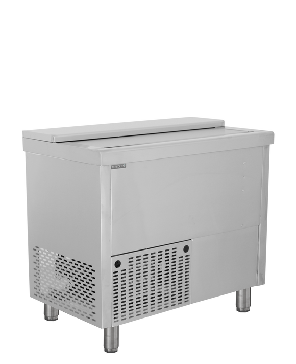 Racitor sticle bar inox BHC200, 155 l, +2/+8C, static Tefcold – racitor profesional inox pentru sticle, bar si restaurant