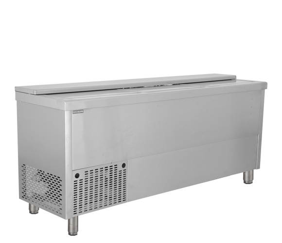Racitor sticle bar inox BHC500, 429 l, +2/+8C, static Tefcold – racitor profesional inox pentru sticle, bar si restaurant