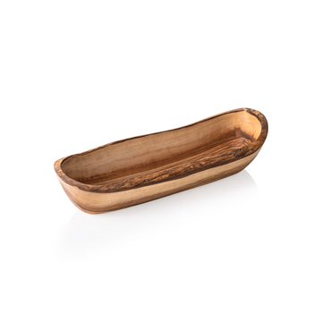 Bol PURE OLIVE, 26 x 8 x 8 cm, lemn de maslin Cu canal pentru lichide Lemn