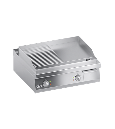 Plita fry-top pe electrica 1/2 neteda 1/2 striata, 8.20 kW