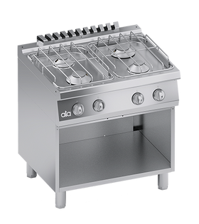 Masina de gatit cu 4 arzatoare, baza deschisa, 20 kW