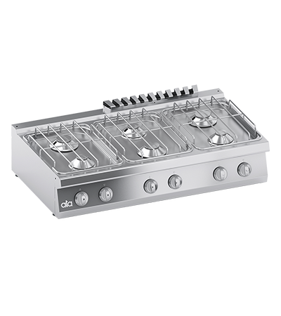 Masina de gatit model model de banc cu 6 arzatoare, 30 kW