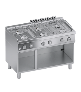 Masina de gatit cu 6 arzatoare, baza deschisa, 30 kW