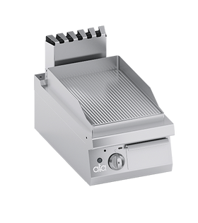 Plita fry-top pe gaz, striat, aprindere electronica