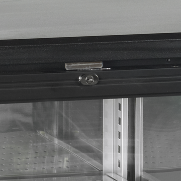 Back bar refrigerat inox lustruit CBC300 vedere laterala Tefcold – back bar refrigerat profesional pentru bar, restaurant si HoReCa