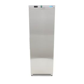 Congelator vertical, -18C -22C, exterior inox, racire statica, 6 polite fixe, 400 litri