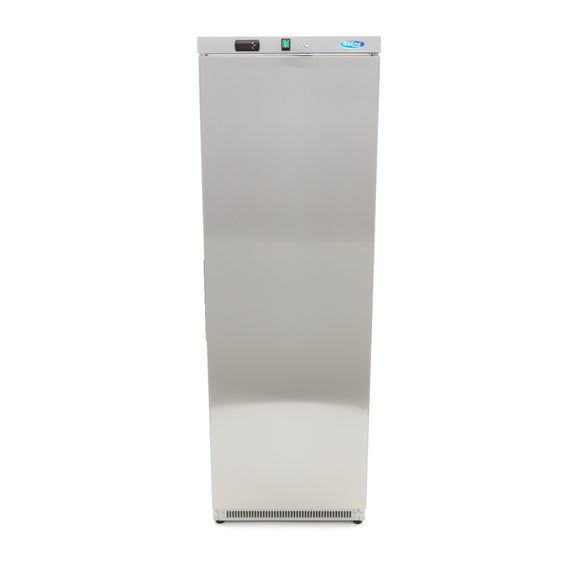 Congelator vertical, -18C -22C, exterior inox, racire statica, 6 polite fixe, 400 litri