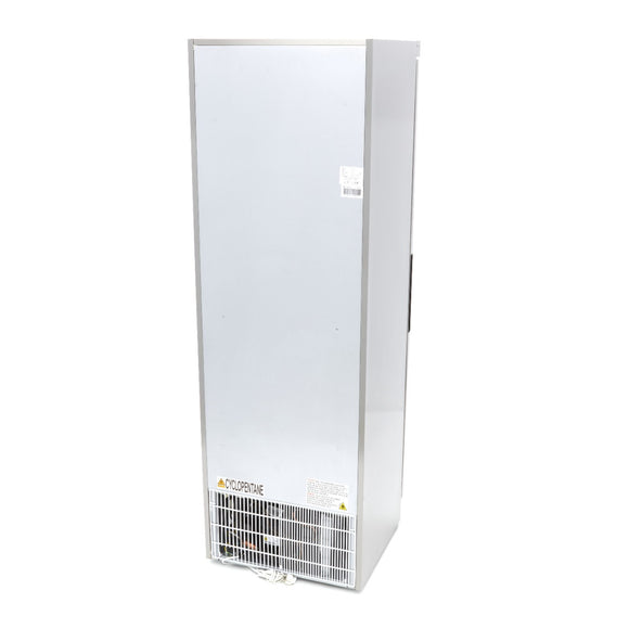 Congelator vertical, -18C -22C, exterior inox, racire statica, 6 polite fixe, 400 litri